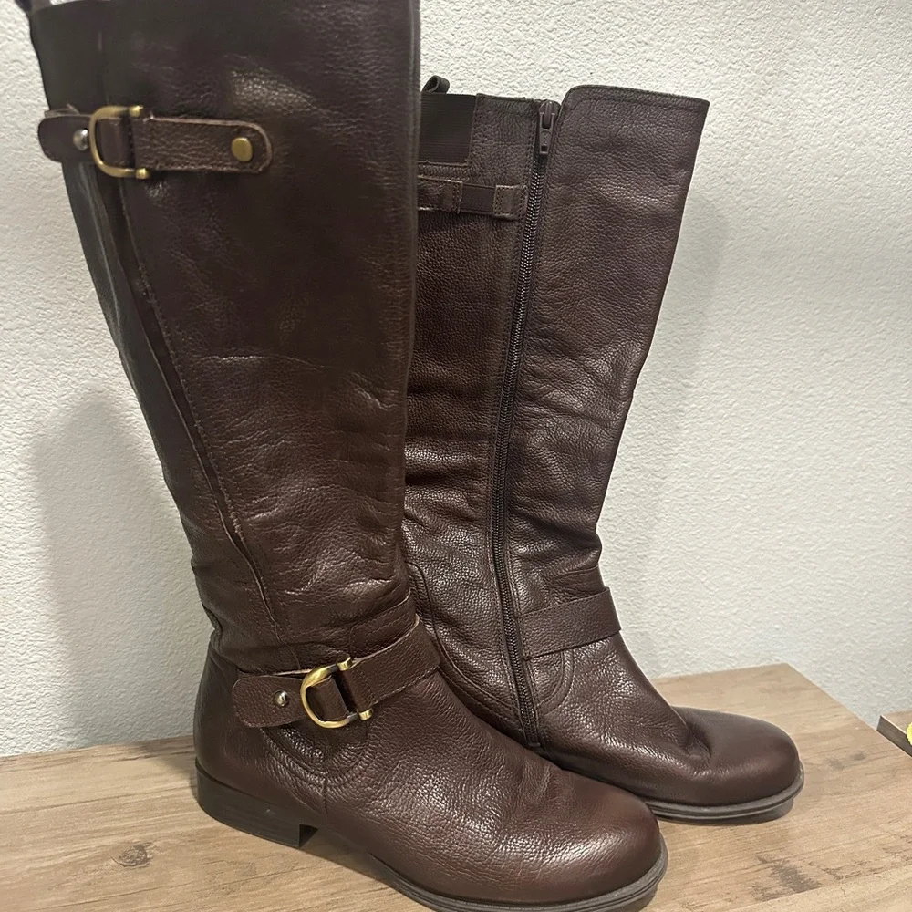 Naturalizer Dark Brown Over the Knee Boots - Picture 1 of 4